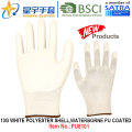 Gants en caoutchouc PU à base d&#39;eau polyester en caoutchouc poli 13G (PU8101) avec gants de travail CE, En388, En420